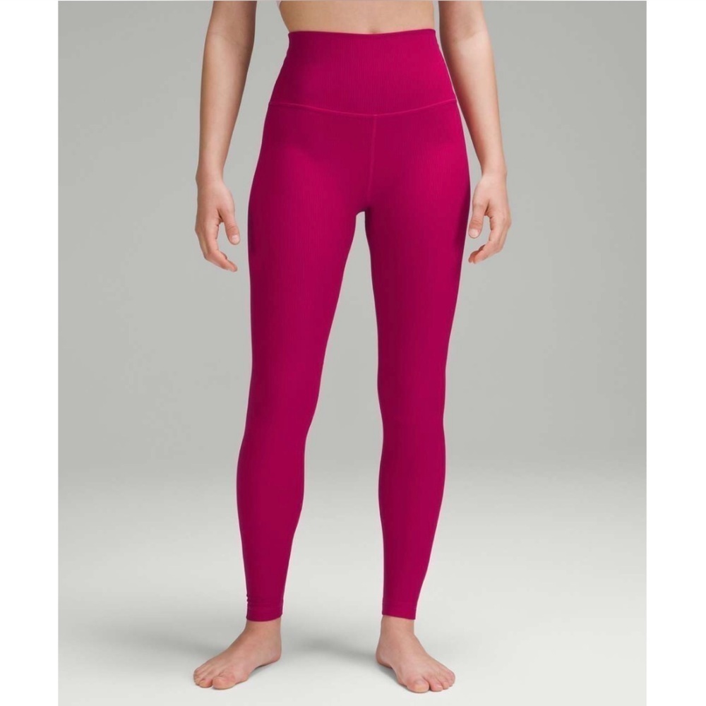 Lululemon | Align Ribbed High Rise Pant 28’ Wild Berry Size 12